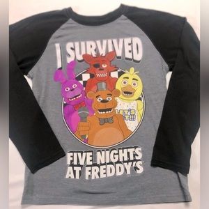 FIVE Nights at Freddy’s Boys Long Sleeve T-Shirt Size Medium